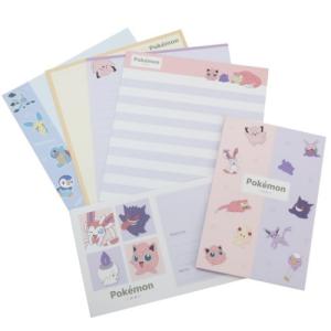 ポケモン ボリュームアップ レターセット 手紙セット 2トーンカラー ポケットモンスター カミオジャパン