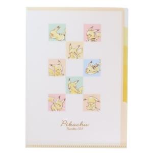 ポケモン ポケットファイル 5インデックス A4クリアファイル ピカチュウ パステルカラー ポケモン プレゼント 男の子 女の子 ギフ バレンタイン