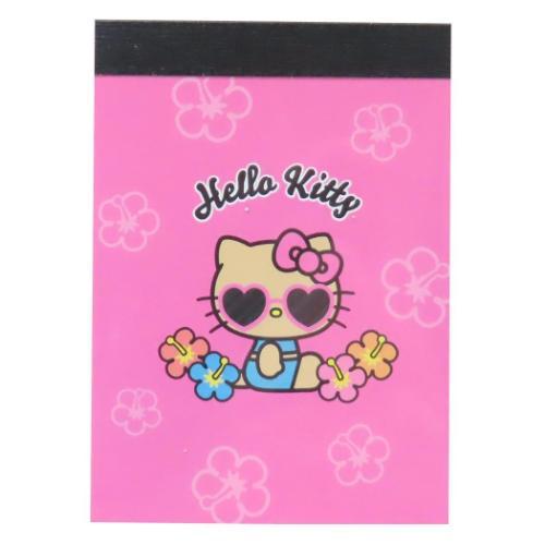 ハローキティ グッズ メモ帳 キャラクター ミニミニメモ 日焼けデザイン HIBISCUS 爆買
