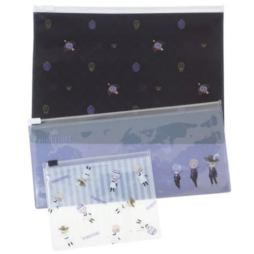 ツイステ グッズ ビニールポーチ スライダージッパーケース 大 中 小 3枚セット ポムフィオーレ寮...