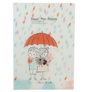 Shinzi Katoh シンジ カトウ クリアファイル A5クリアファイル Kawaii Mon Peluche umbrella 木野瀬印刷