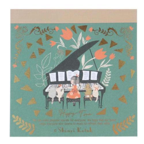 ブロックメモ Happy Tone メモ帳 木野瀬印刷 ピアノソナタ