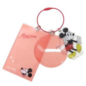 ミッキーマウス ディズニー キャラクター カードケース チェキ収納＆バッジホルダー RED｜cinemacollection