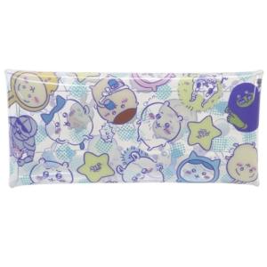 クリア マルチケース ロング ポーチ ちいかわ 総柄 ナガノ マリモクラフト 筆箱