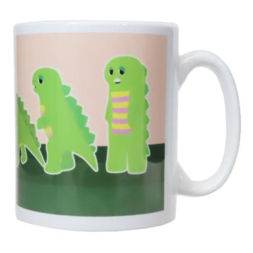 ガチャピン＆ムック マグカップ ストレートマグ A child Dinosaur マリモクラフト