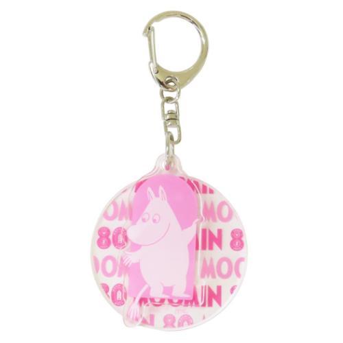 ムーミン キーリング スライドキーホルダー PK 80周年アート 北欧 マリモクラフト