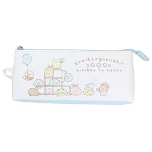 すみっコぐらし サンエックス キャラクター 筆箱 おそろ ポーチ ブルー マリモクラフト