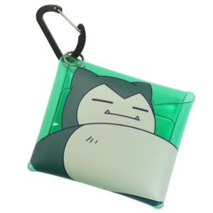 ポケモン カラビナ付き クリア マルチケース mini ミニポーチ カビゴン ポケットモンスター マリモクラフト