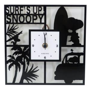 スヌーピー ピーナッツ グッズ 壁掛け時計 アクリル クロック スクエア スヌーピー＆ マリモクラフト