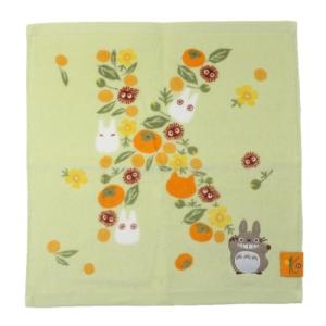 となりのトトロ ウォッシュタオル ハンドタオル トトロとイニシャルK