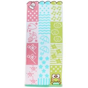 ジャガード フェイスタオル けろけろけろっぴ フェイスタオル サンリオ グッズ シャンブルけろっぴ キャラクタークリスマス プレゼント 男の子