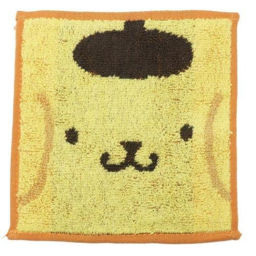 ポムポムプリン ミニ ミニタオル 抗菌防臭 まめタオル マメプリン サンリオ 丸眞 ハンカチタオル ...