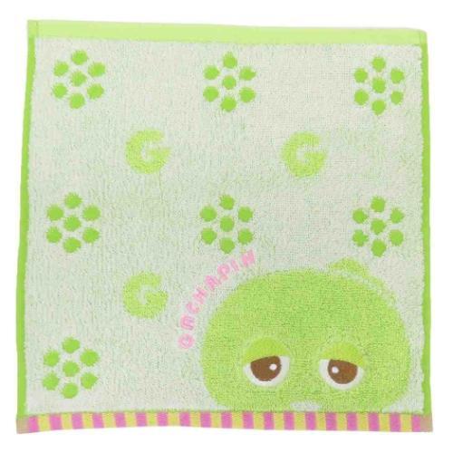 ガチャピン＆ムック グッズ ハンドタオル キャラクター 甘撚糸パイルジャカード ミニタオル オーガニ...