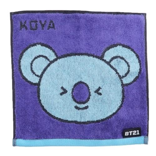 BT21 キャラクター ミニタオル 制菌 ジャガード ハンカチタオル KOYA フェイス LINE ...