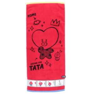 フェイスタオル BT21 制菌 ジャガード ロングタオル LINE FRIENDS コミックタッチ TATA プレゼント 男の子 女の バレンタイン｜cinemacollection