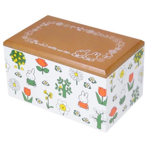 ミッフィー ディックブルーナ 絵本キャラクター 収納用品 トレー付収納箱 ミッフィー＆ダーン