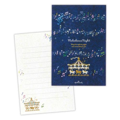 ポストカード ハガキ箋 メロディアスナイト 日本ホールマーク