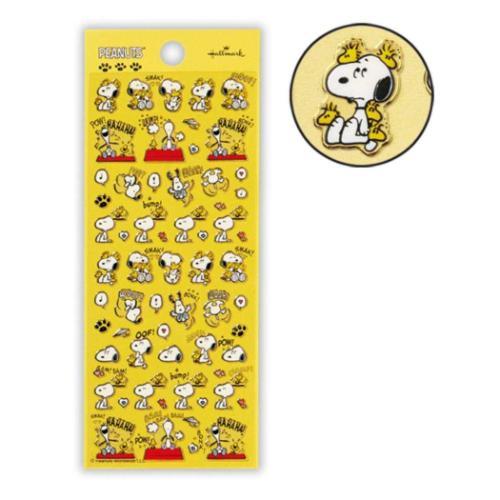 スヌーピー グッズ シールシート ピーナッツ キャラクター フチドリシール
