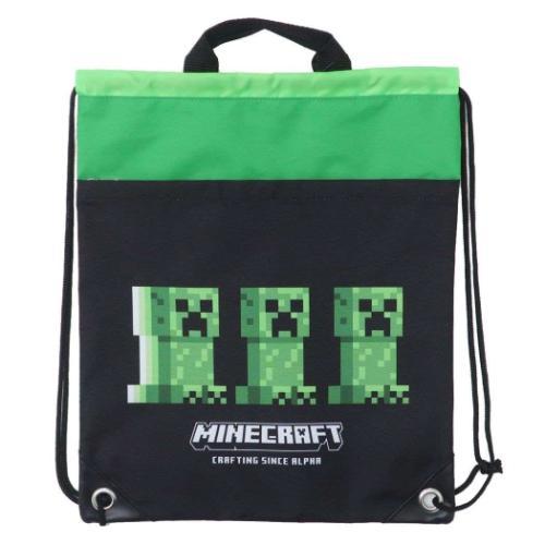 マインクラフト Minecraft ゲームキャラクター プールバッグ ナップサックビーチバッグ ブラ...