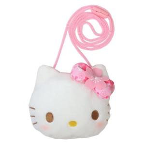 キティちゃん ショルダーバッグ ピンク ポシェット チェック柄 角型