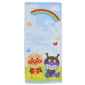 アンパンマン フェイスタオル くもとにじ