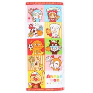 シャーリング プリント ロングタオル アンパンマン フェイスタオル