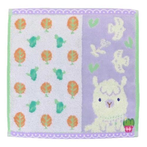 タオルチーフ Fu re ru ミニタオル アニマル 日繊 ホイップクリーム アルパカ