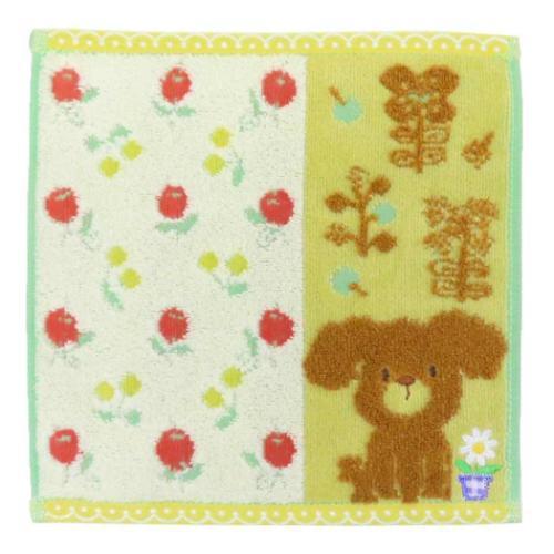 タオルチーフ Fu re ru ミニタオル いぬ 日繊 ホイップクリーム イヌ