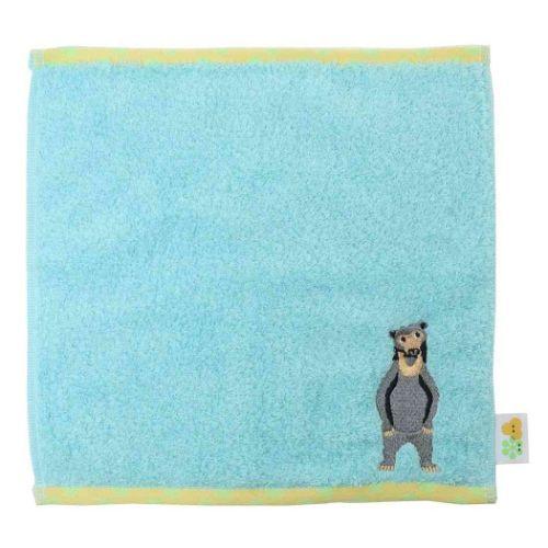 タオルチーフ ハンカチタオル ずっとつづく ミニタオル アニマル 日繊 マレーグマ