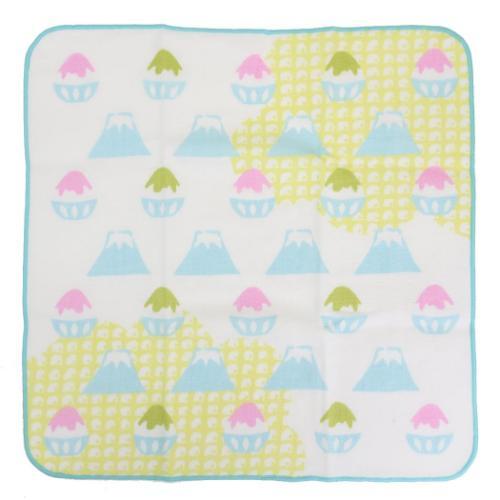 ミニタオル ジャパニーズスタイル 片面ガーゼハンカチタオル ふじ氷 日繊