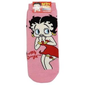 女性用 靴下 ベティブープ レディース ソックス オクタニコーポレーション パステルレッド グッズ プチギフト キャラクター