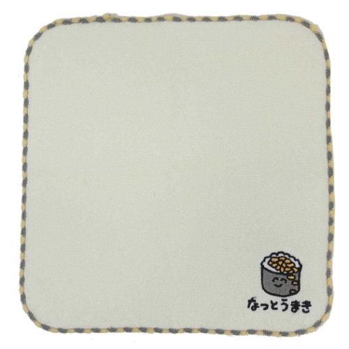 おえかきさん MINI TOWEL ハンカチタオル ミニタオル なっとうまきさん 汗拭きタオル