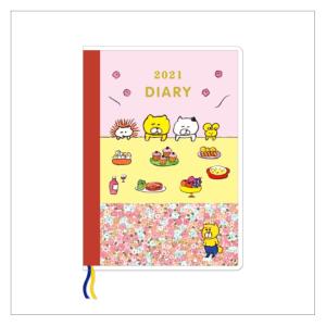 家計簿 キャラクター かわいいのおすすめランキング 21年 手帳 家計簿付き マンスリー B6 今井杏 月間 ダイアリー くまいぬのごちそう オリエンタルベリー