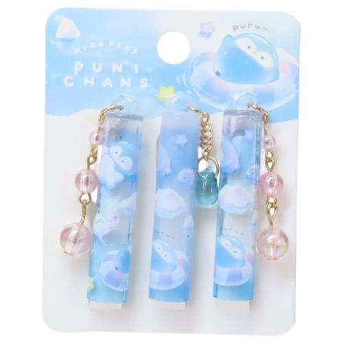 鉛筆キャップ きらきらぷにちゃんず チャーム付き鉛筆キャップ えんぴつカバー3本セット ぷかぷか ク...