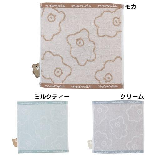 ミニタオル モコモカ ジャガードロングタオルタオルハンカチ 総柄 プレゼント 男の子 女の子 ギフト...