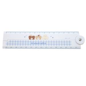 定規 ほっこりモコモカ 折りたたみスケール おやすみ