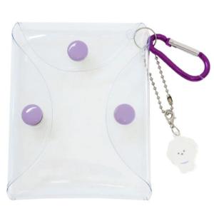 Port（ポート） ポーチ カラビナ付き クリア ミニマル マルチケース