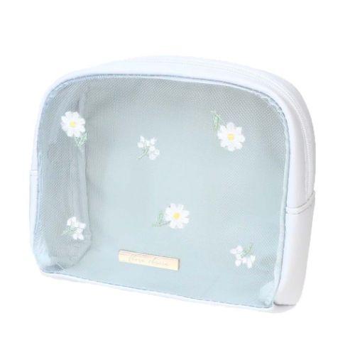 コスメポーチ フロールクレール ボックスポーチ デイジーXカスミソウ