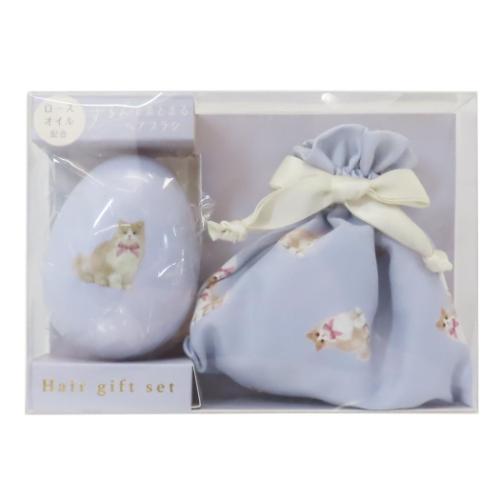 ブラシ メルティメイト ヘアブラシ＆巾着 ラグドール クーリア