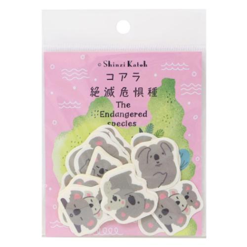 バナナペーパーフレークシール Shinzi Katoh シンジ カトウ フレークシール コアラ シー...
