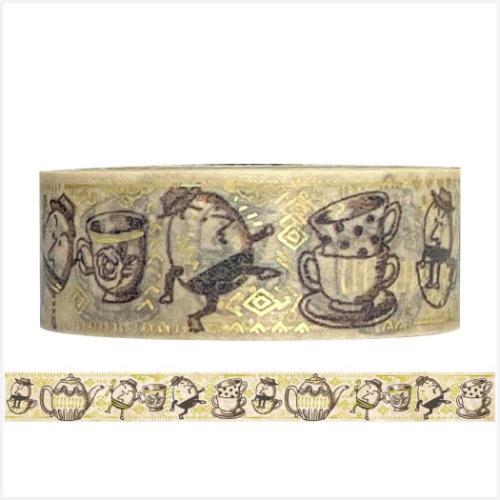 きらぴかマスキングテープ 15mm 不思議なアリス マスキングテープ シール堂印刷 Humpty d...