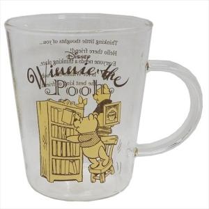 耐熱ガラスMUG くまのプーさん マグカップ ディズニー ヴィンテージ 三郷陶器 347ml ギフト雑貨 グッズ プレゼント 男の子 バレンタイン