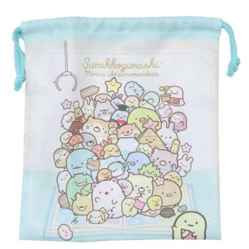 すみっコぐらし グッズ 巾着袋 キャラクター きんちゃくポーチM