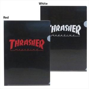 THRASHER A4シングルクリアファイル グッズ ファイル スポーツブランド スラッシャー サカモト 文具 プレゼント 男の子 女 バレンタイン｜cinemacollection