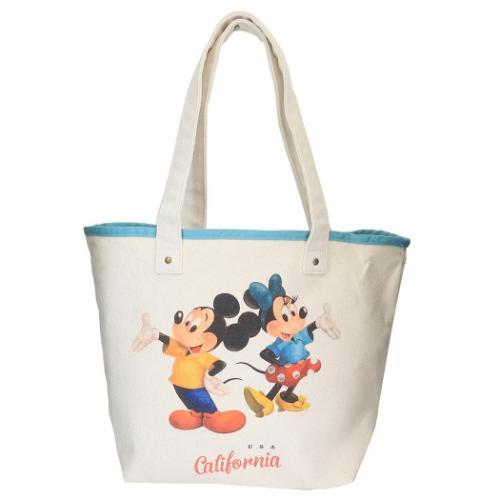 手提げかばん ミッキーマウス＆ミニーマウス トートバッグ American Paradise ポーズ...