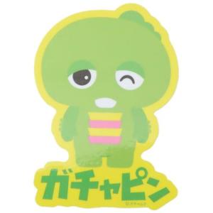 ダイカットシール ポンキッキーズ キャラクターステッカー ガチャピン ウィンク スモールプラネット｜cinemacollection