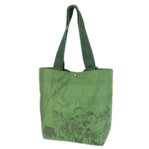 ムーミン トートバッグ 麻風トート 横 Rendez Vous ランデヴー スニフとスナフキン 北欧 スモールプラネット 手提げかばん