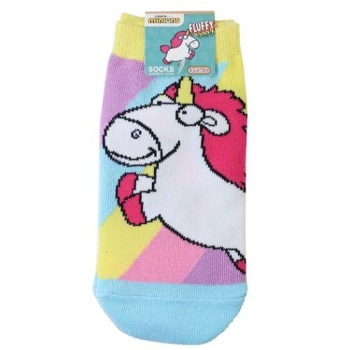 ミニオンズ ジュニアソックス ユニバーサル映画 小学生用靴下 キャラクター フラッフィー プレゼント...