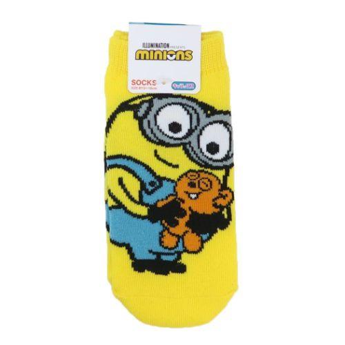 ミニオンズ 子ども用靴下 キッズソックス ボブ＆ティム イエロー ユニバーサル映画
