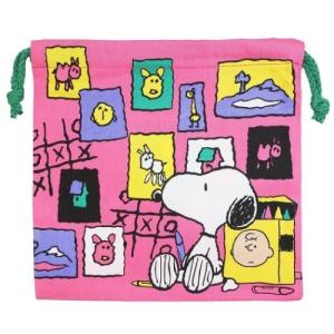 スヌーピー きんちゃくポーチ 3pセット ピーナッツ 巾着袋 キャラクター アイコン マリモクラフト キャラクターのシネマコレクション 通販 Paypayモール